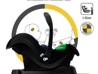 kinderkraft Автокресло mink pro i-size (40-75 см.) в комплекте с базой fx isofix (чёрный)