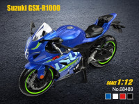 msz 68489 Металлическая модель "Мотоцикл suzuki gsr-r1000 1:12" в асс.