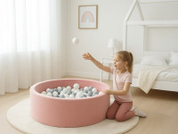 new baby 52585 Детский сухой бассейн с мячами (розовый)