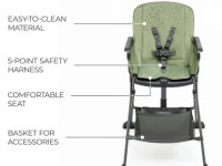 kinderkraft scaun pentru copii foldee verde