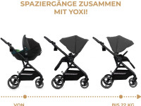 kinderkraft Прогулочная коляска yoxi серый