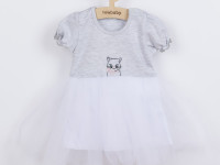 new baby 42538 Платье (фатин) wonderful (grey) 68 см (3-6мес)