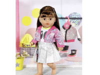 zapf creation 830222k set haine pentru păpuși "baby born city outfit style" (43 cm.)