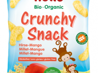 holle bio organic gustări crocante de mei și mango (8 m +) 25 gr.