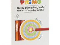 primo Карандаши jumbo треугольные, 12 цветов/ 5,5  мм