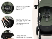 kinderkraft Прогулочная коляска yoxi зеленый