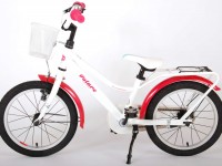 volare 91663 bicicleta 16 "brilliant white" alb