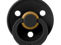 bibs suzeta rotunda din latex color l black (18-36 luni)