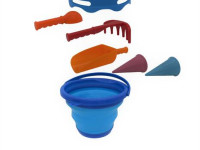 compactoys 99100201 set de nisip compact 7 &icirc;n 1 (albastru)