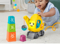 fisher price hrp32 jucărie interactivă " macara numărătoare și stivuitoare"