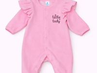 minikin 243000462 salopetă din velur "little lady" (m.62) roz