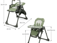 kinderkraft scaun pentru copii 2in1 tummie verde