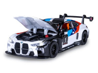 msz 68282a/2 mașinuță metalică bmw m4 gt3 (1:24) cu sunete și lumini