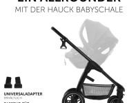hauck Коляска 2в1 saturn r duoset melange black