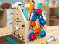 op 201916781 jucarie montessori, set de unelte din lemn