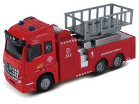 funky toys 61078 pompieri cu mecanism de ridicare cu sunete și lumini (17cm)