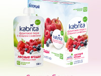 kabrita Пюре с козьими сливками "Лесные ягоды-яблоко" (6 м+) 100 гр.