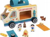 tooky toy th427 mașină de camping din lemn