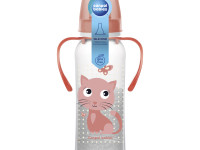 canpol 11/845 sticluta cu mâner "happy animals" 250ml.(12+)