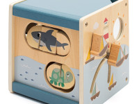 baby mix 57342 kуб интерактивный "wood montessori"