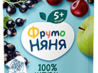 ФрутоНяня Десерт из яблок, вишни, рябины и черной смородины  (5 м+) 90 гр.