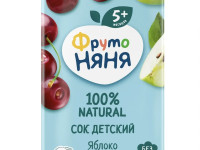 ФрутоНяня Сок яблоко-вишня  200 мл. (5 м+)