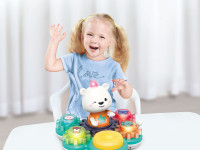 hola toys e8993 jucărie muzicală "tobă ursulet"