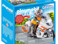playmobil 70051 constructor "motocicletă de urgență" (18 el.)