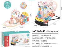 bibiin toys 608-93 covoraș de joacă-șezlong 2 &icirc;n 1 roz