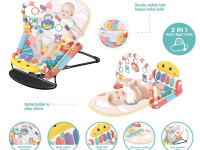 bibiin toys 608-93 covoraș de joacă-șezlong 2 &icirc;n 1 roz