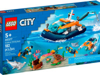 lego city 60377 Конструктор "Исследовательская водолазная лодка" (182дет.)
