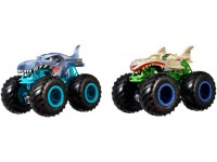 hot wheels fyj64 set de 2 mașini serie "monster trucks" in sort.