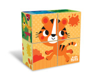 kids hits kh20/023 cuburi din lemn  "zoo"