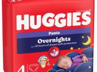 scutece-chilotei de noapte "huggies overnights" 4  (9-14 kg) 26 buc. 