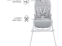kinderkraft scaun pentru copii binci alb\gri