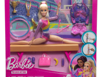 barbie hrg52 set de joc "antrenament de gimnastică"