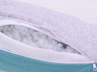 veres 302.01.3 Подушка для кормления "comfort long velour grey-tiffany" (170х75 см.)
