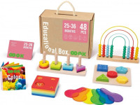 tooky toy tk754 Набор игрушек для раннего развития "Развивающая коробка" (48 предметов)