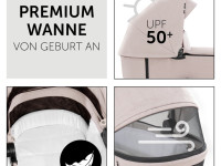hauck cărucior 2 în 1 vision x set black melange beige
