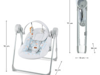 kinderkraft Электронные качели swingee (до 9 кг.) серый