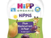 hipp 8526 piure hippis pere-prune-coacăze negre (6 m+) 90g.