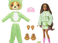 barbie hrk24 papusa "cutie reveal: cățeluș în costum de broască"