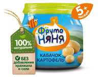 ФрутоНяня Пюре из кабачков и картофеля 80 гр. (5 м+)