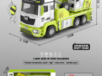 96698 camion metalic cu macara, muzică și lumină (verde)