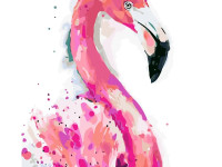strateg leo sy6337 pictură pe numere "flamingo" (40x50 cm.)