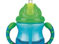 nuby nv0404002  cana "no-spill flip-it" cu pai (12m+) 240 ml.