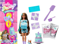barbie jfg72 set cu papusa "petrecerea surpriza in tonuri turcoaz"