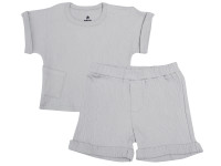 minikin 25062086 Комплект футболка и шорты "naturelle" (р.86) серый