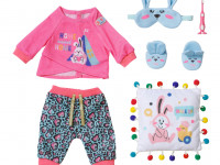 zapf creation 832714 set haine pentru păpuși "baby born bath deluxe good night" (43 cm.)