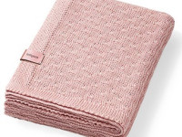 babyono-8123 1673/01 Плед трикотажный бамбуковый (75 x 100 см) розовый
